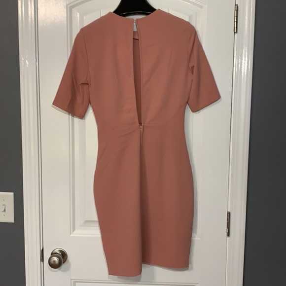 H&M Light Pink Open Back Body-con Dress - Picture 4 of 7